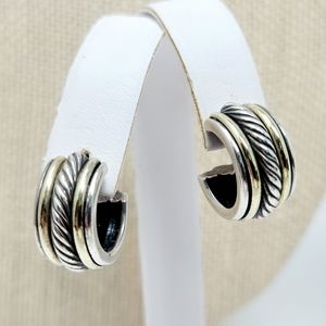 David Yurman Classic Cable Hoop earrings